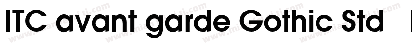 ITC avant garde Gothic Std   Demi字体转换